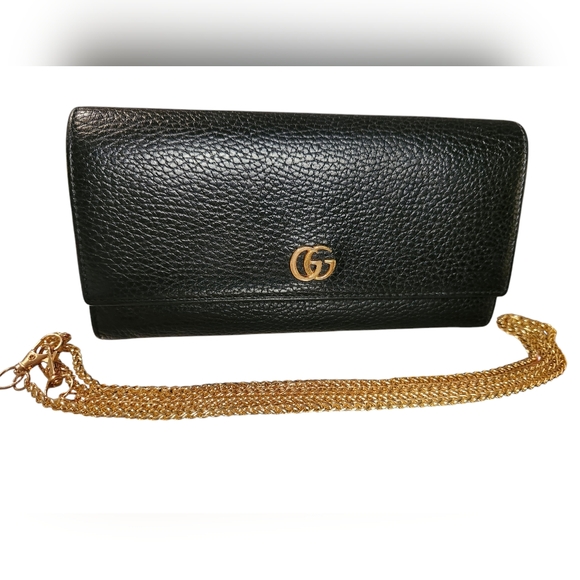 SOLD Gucci GG Marmont Long Wallet in Black - Picture 2 of 11